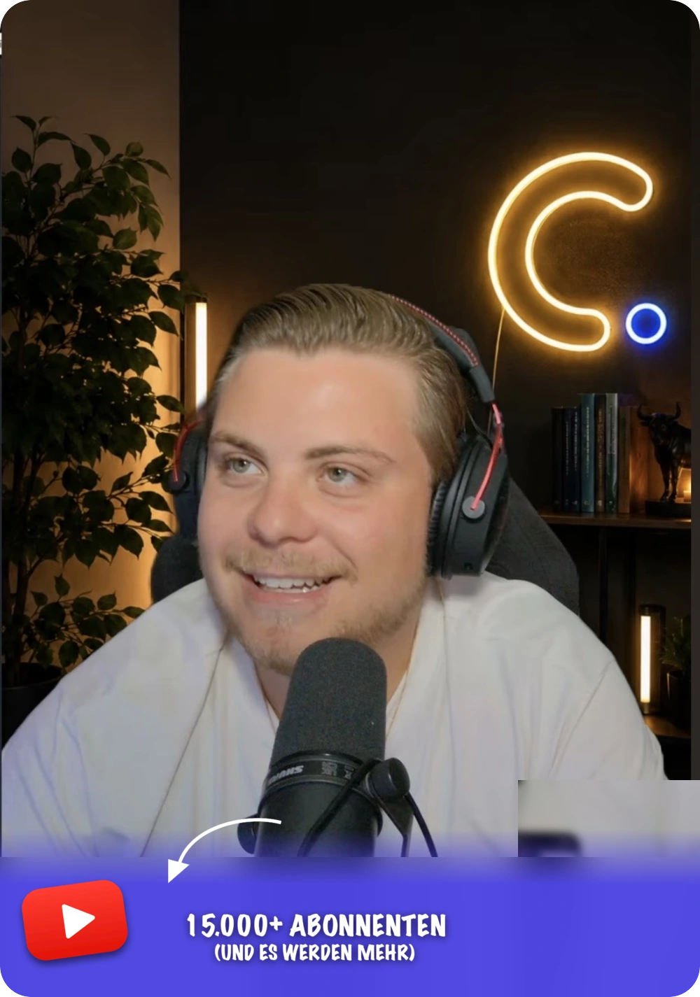 Florian im Stream — 15.000+ Abonnenten auf YouTube